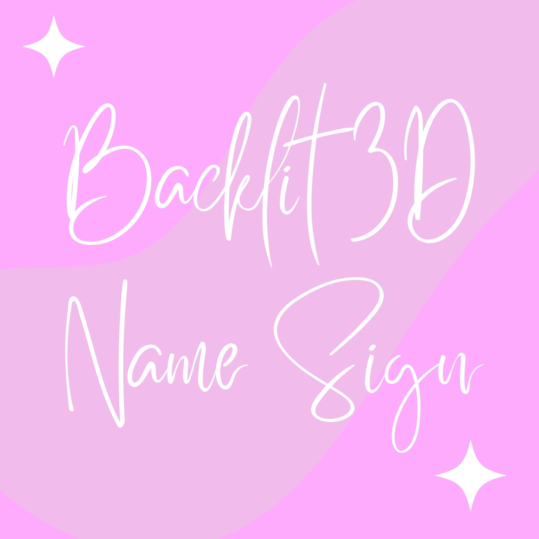 Backlit 3D Name Signs