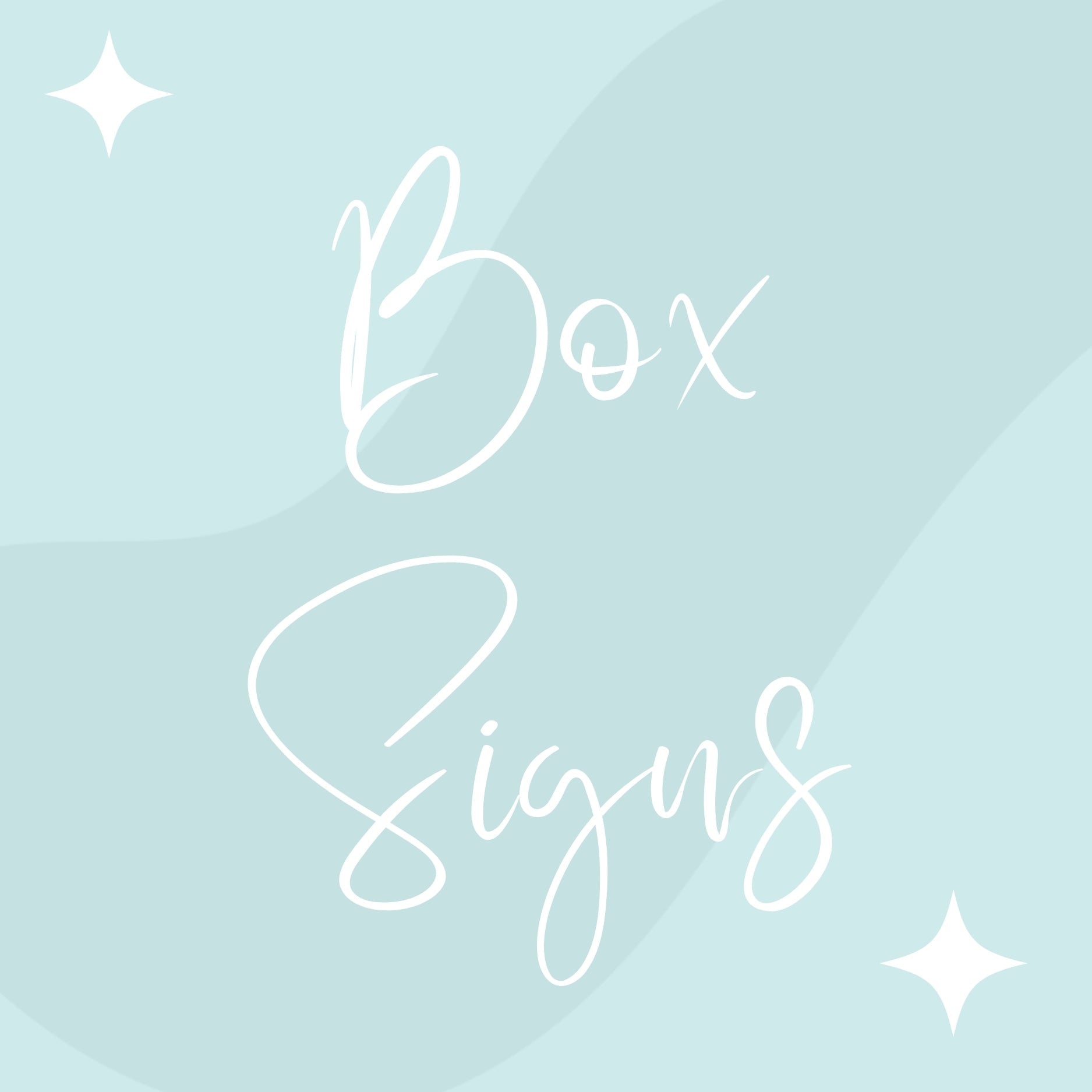 Box Signs – VintageWhimsyCo