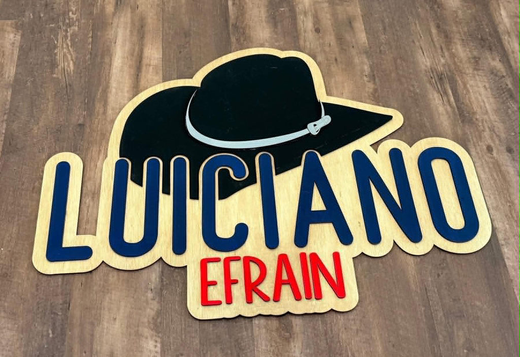 Two Color 3D Name Sign
