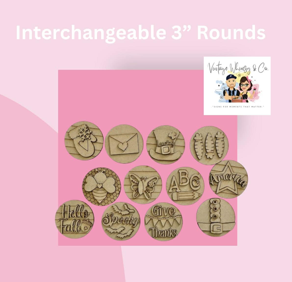 Interchangeable 3" Rounds