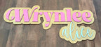 Two Color 3D Name Sign