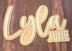 One Color 3D Name Sign