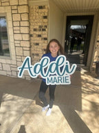 One Color 3D Name Sign