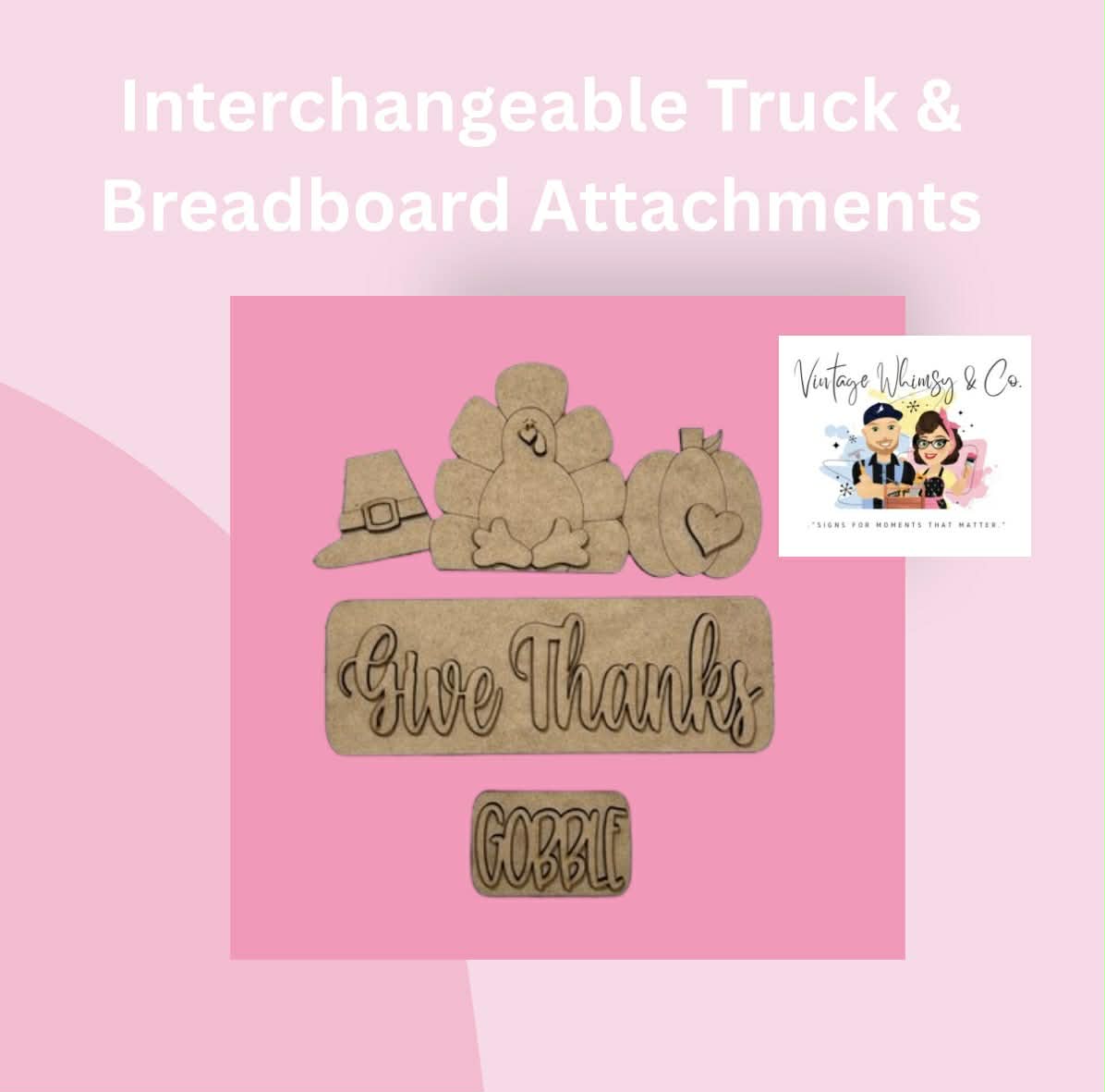 Interchangeable Truck & Breadboard Attachments