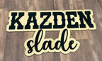 One Color 3D Name Sign
