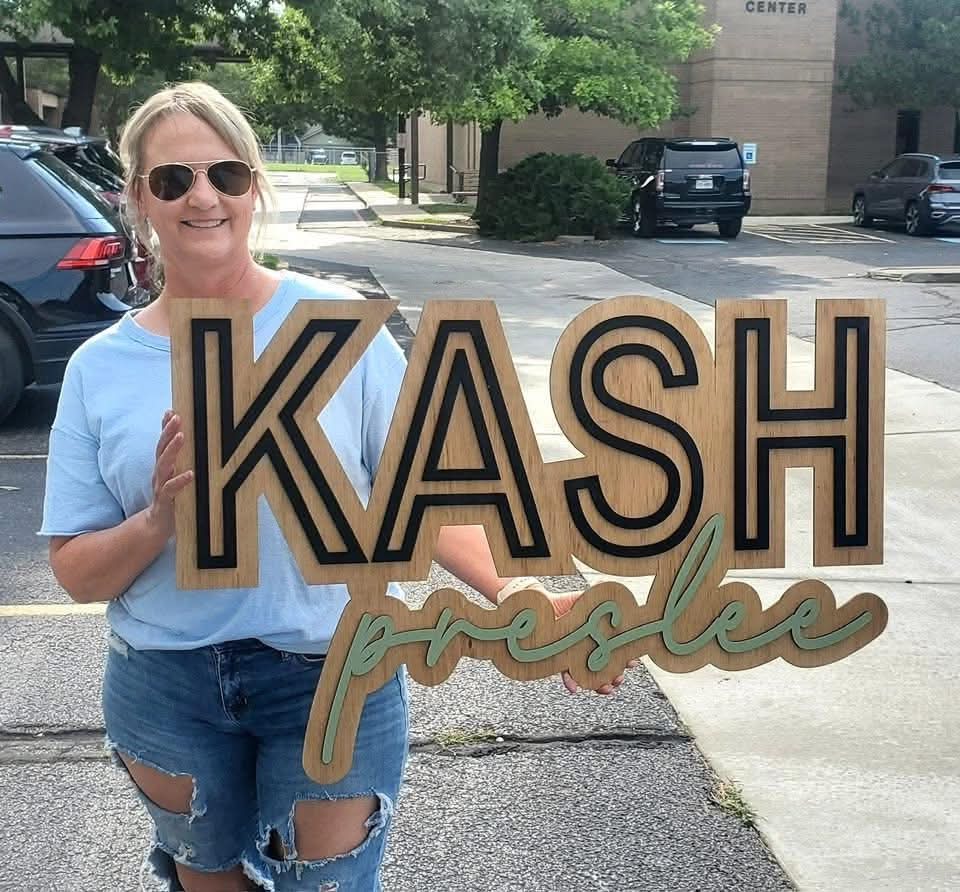 Two Color 3D Name Sign