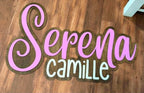 Two Color 3D Name Sign