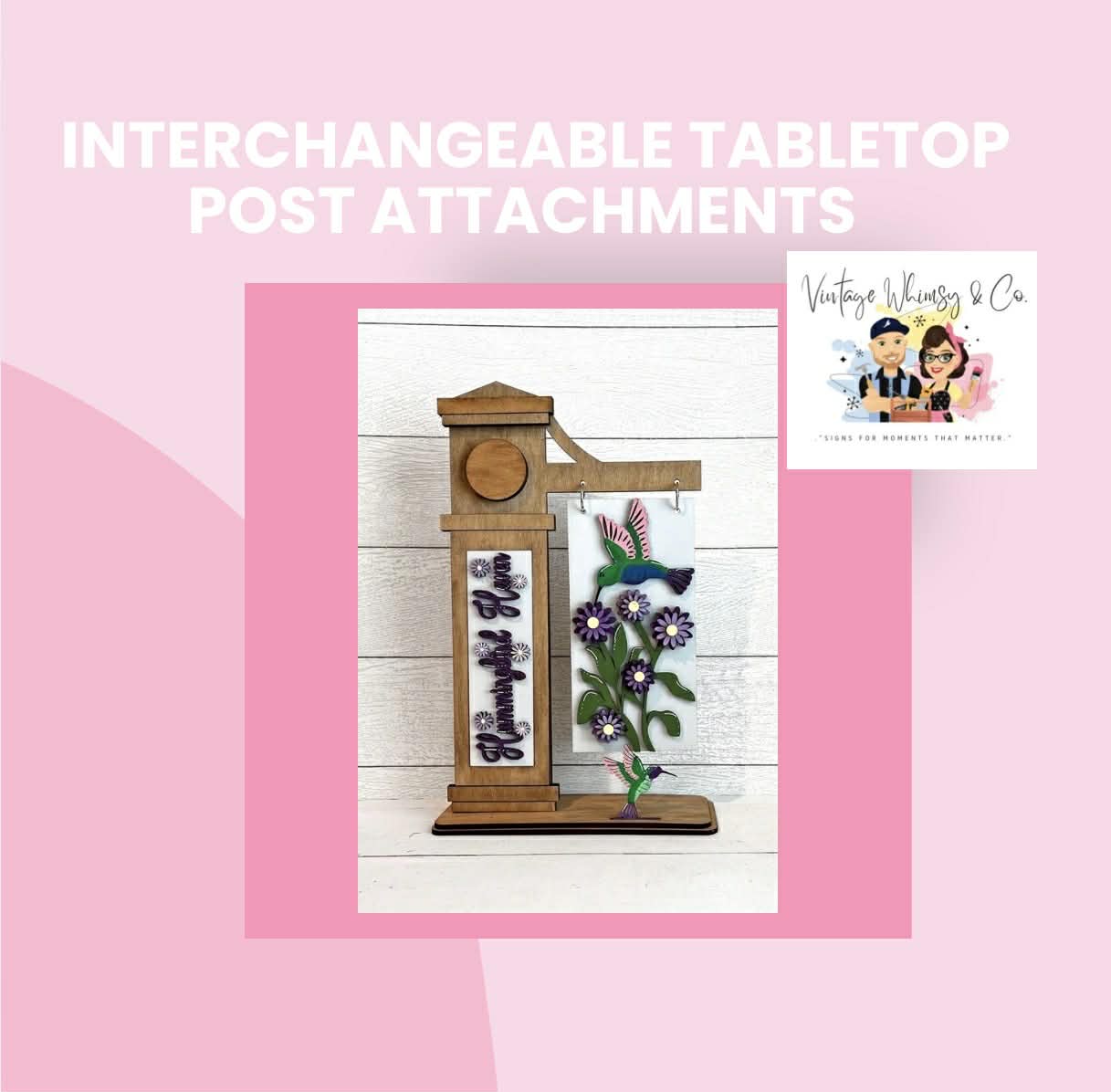 Interchangeable Tablettop Post Attachments
