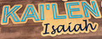 Two Color 3D Name Sign