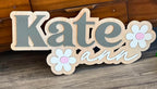 Two Color 3D Name Sign