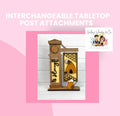 Interchangeable Tablettop Post Attachments
