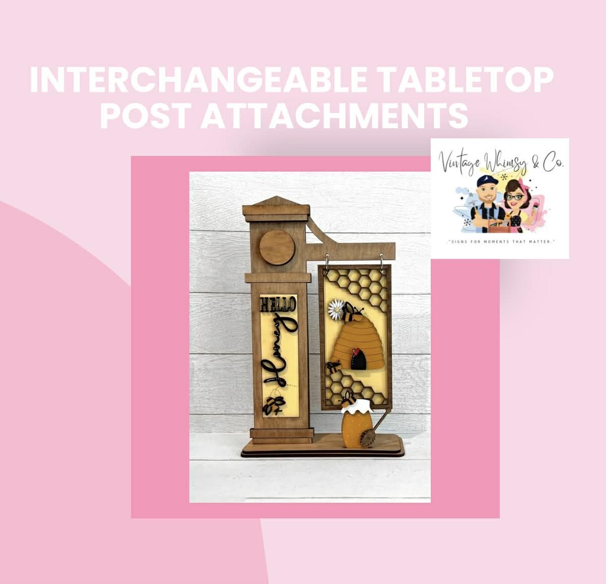 Interchangeable Tablettop Post Attachments