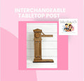 Interchangeable Tablettop Post