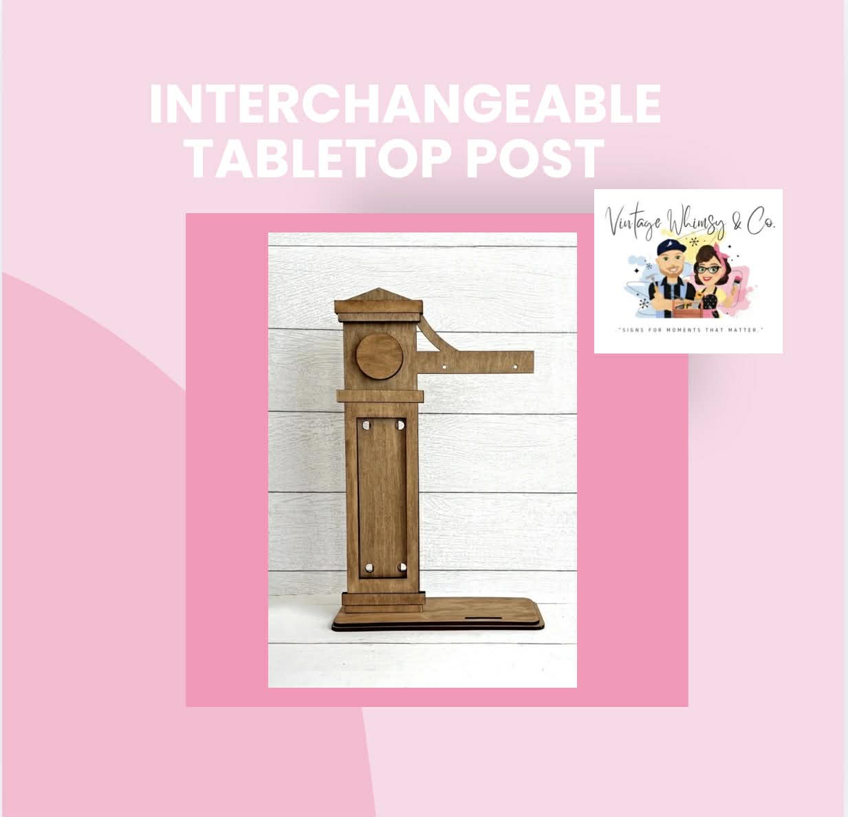 Interchangeable Tablettop Post