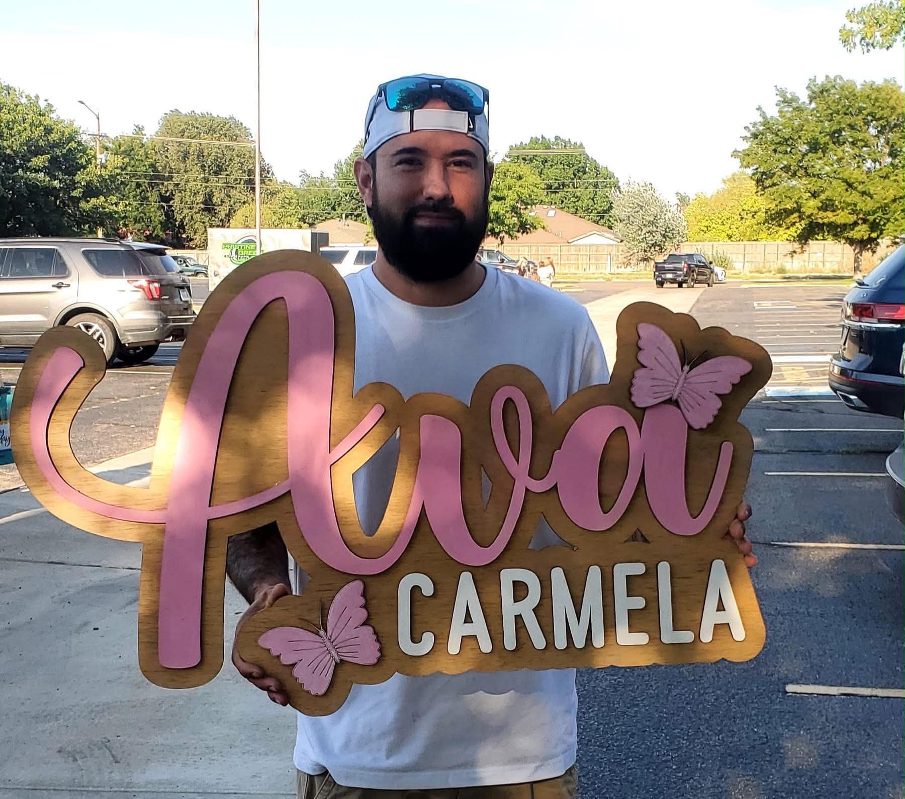 Two Color 3D Name Sign