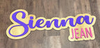 Two Color 3D Name Sign