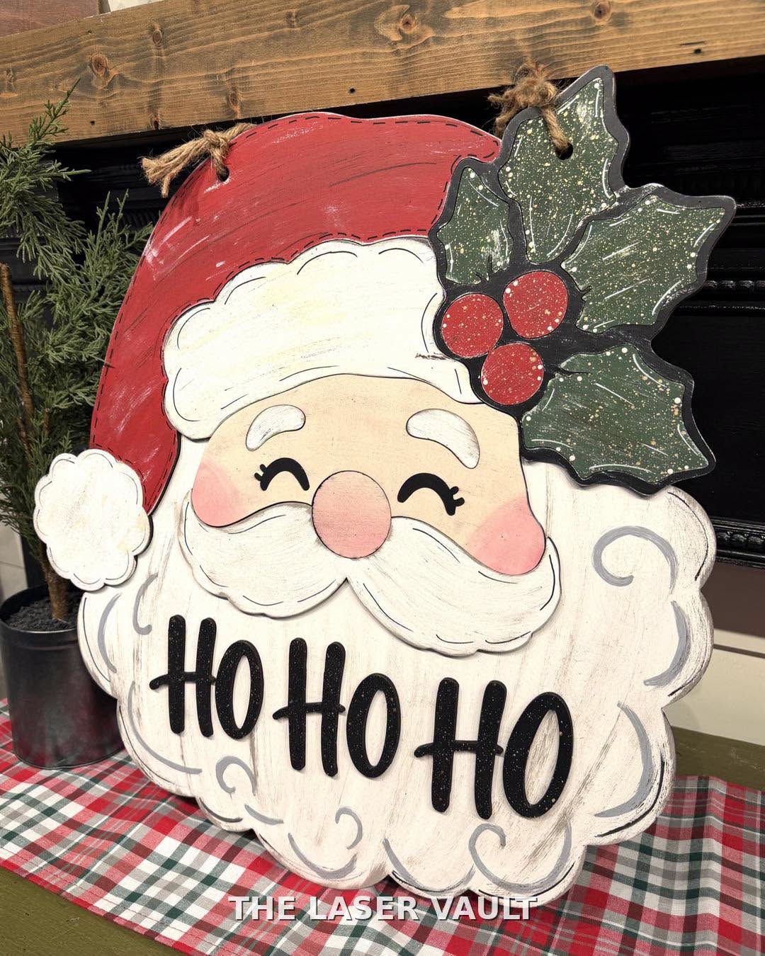 Ho Ho Ho Santa 3D Door Hanger Kit