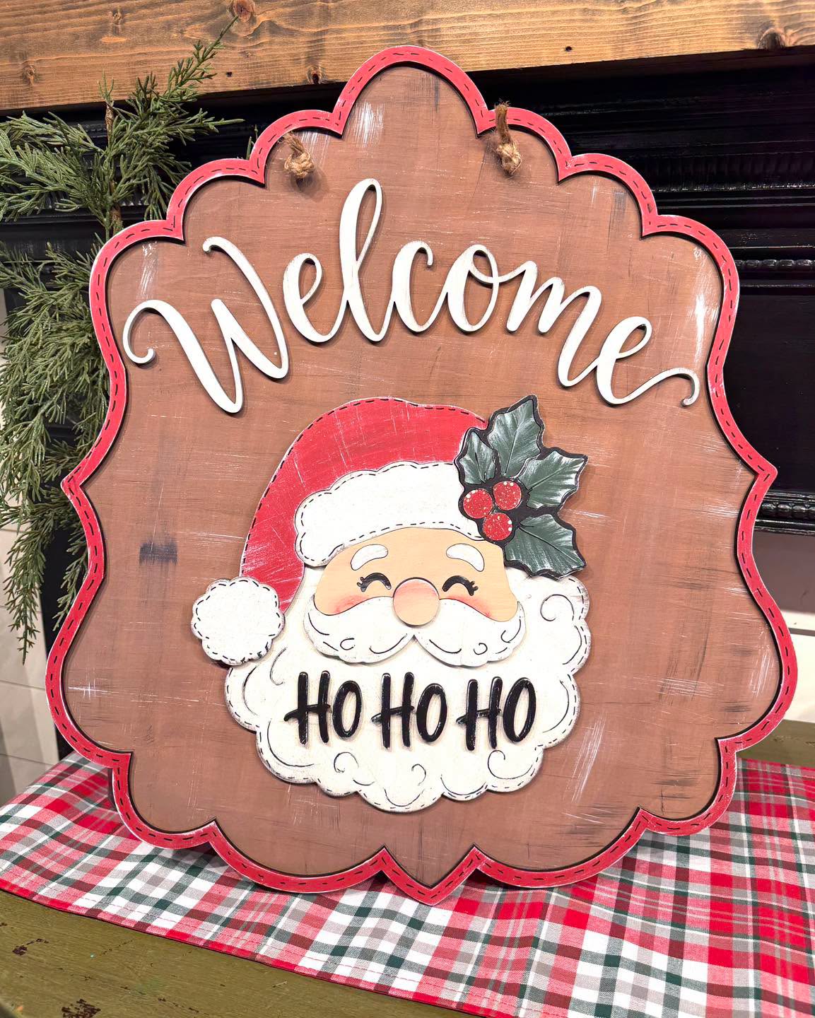 Welcome Santa 3D Door Hanger Kit
