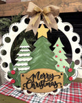 Merry Christmas Trees 3D Door Hanger Kit