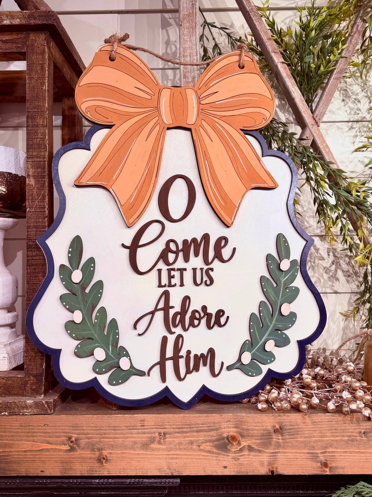 O Come Let Us Adore Him 3D Door Hanger Kit