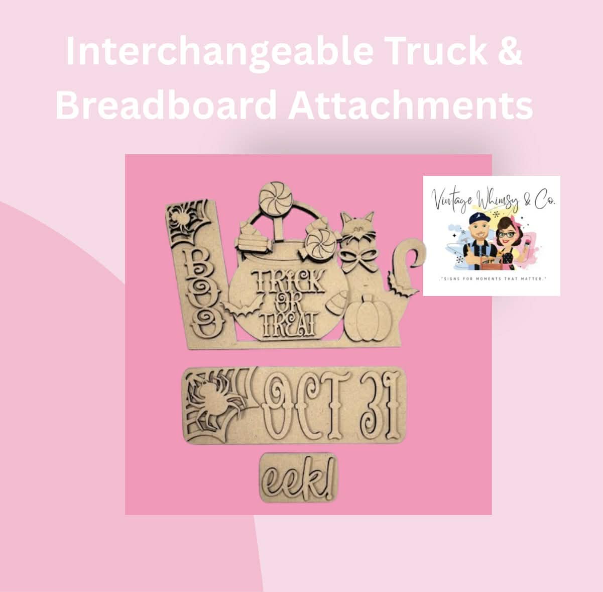 Interchangeable Truck & Breadboard Attachments