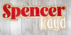 Two Color 3D Name Sign