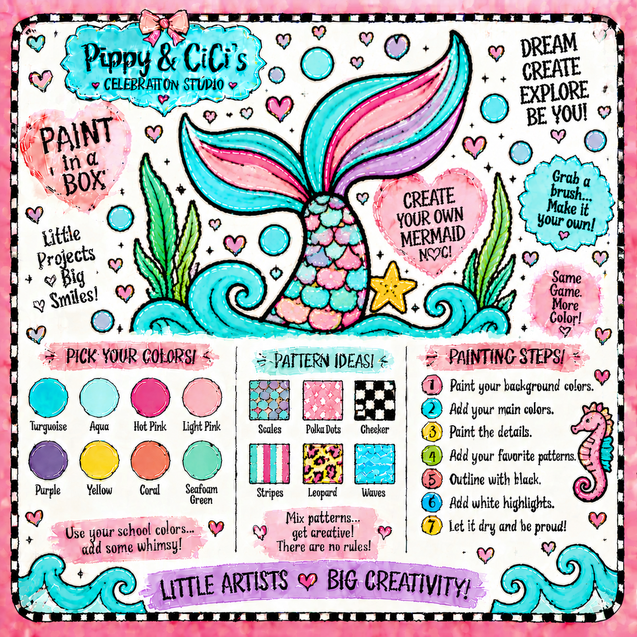 J203-Pippy & CiCi's Birthday Box-Mermaid Party Option
