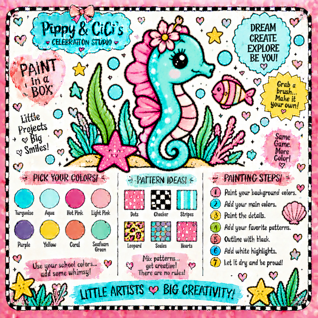 J203-Pippy & CiCi's Birthday Box-Mermaid Party Option