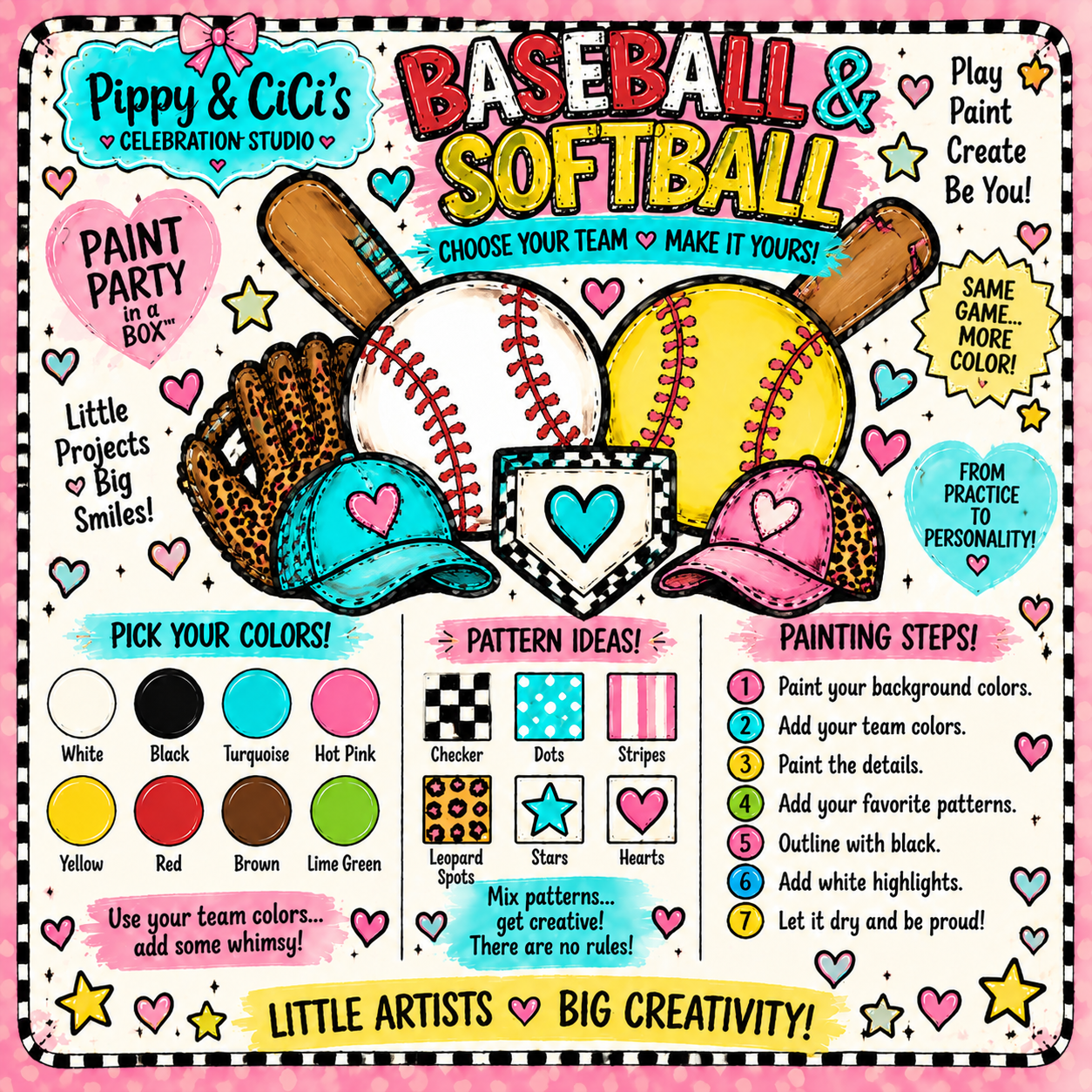 Pippy & CiCi's Birthday Box-Sports Party Option