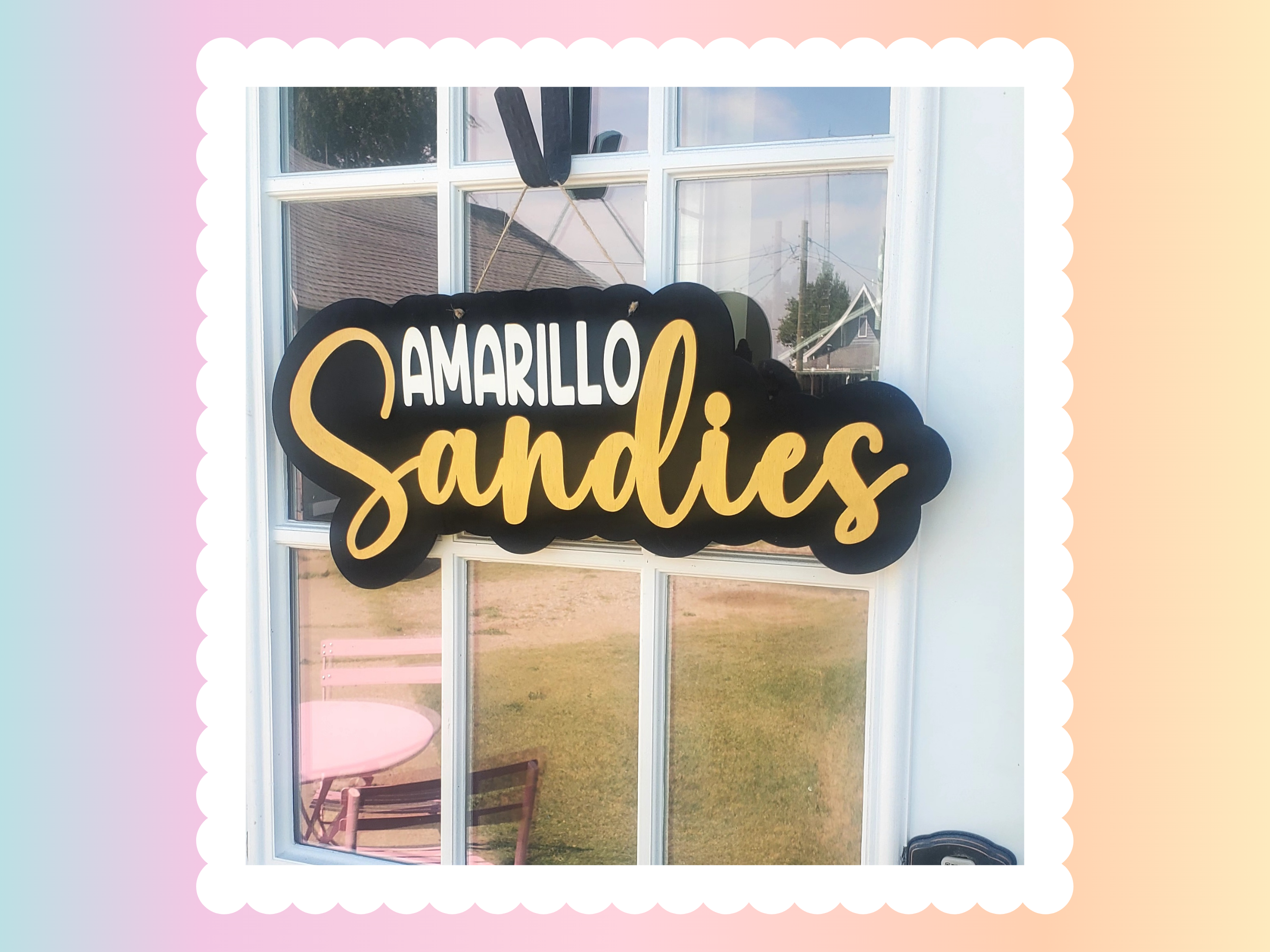 22" High School Spirit Doorhanger