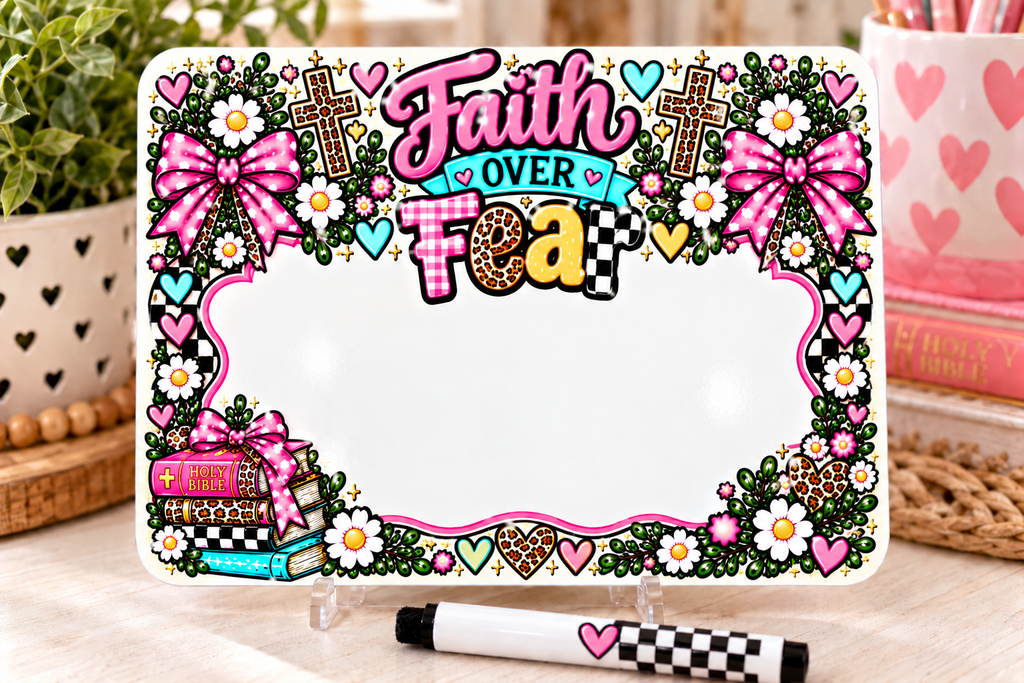 Faith Desk Dry Erase Board