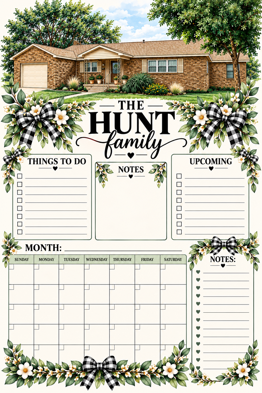 Custom Home Family Command Center