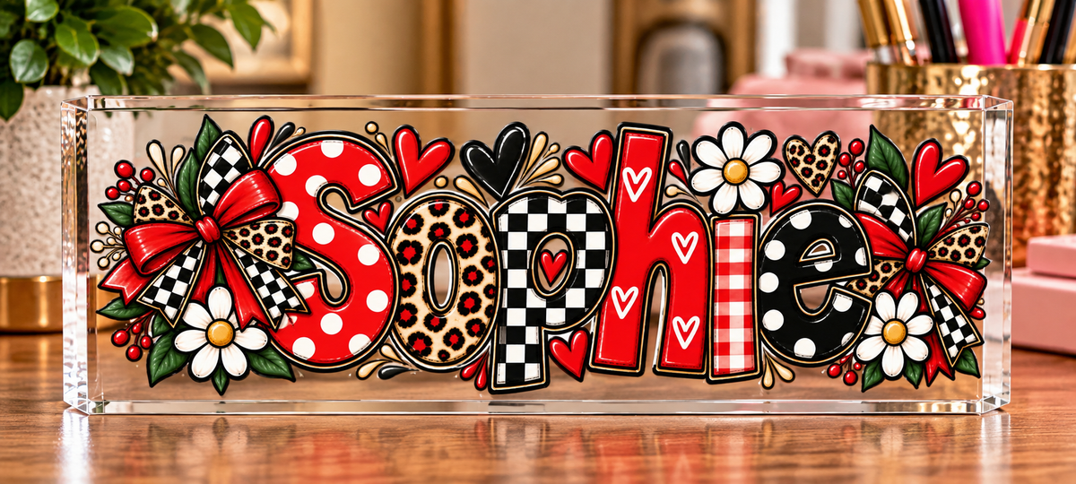 Personalized Acrylic Name Block