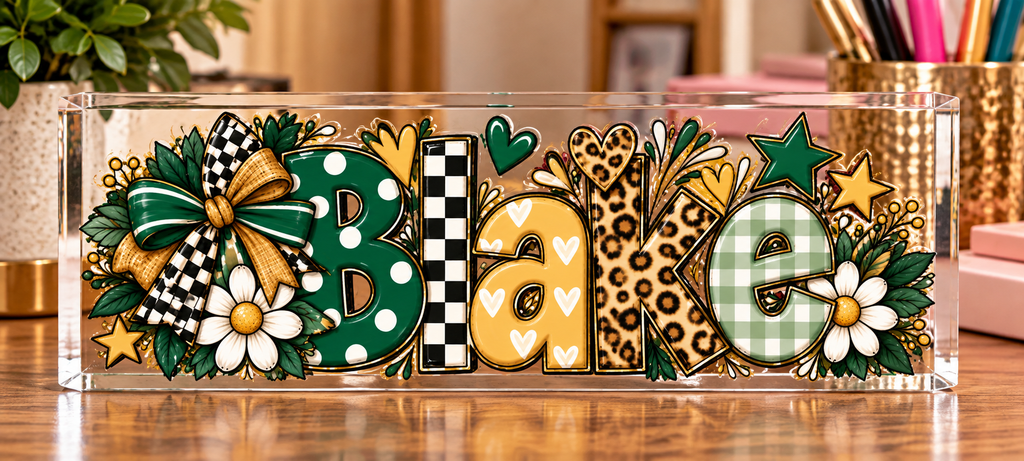 Personalized Acrylic Name Block