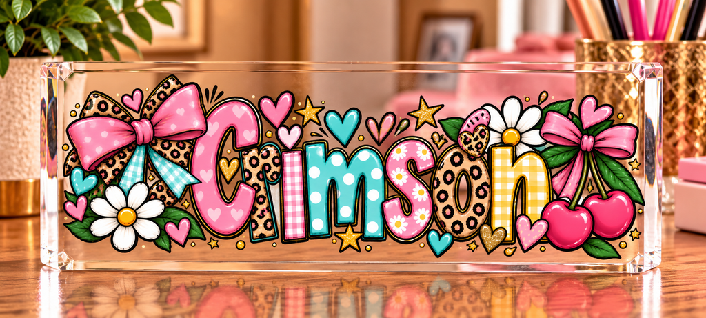 Personalized Acrylic Name Block