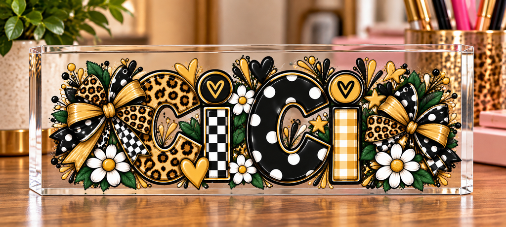 Personalized Acrylic Name Block