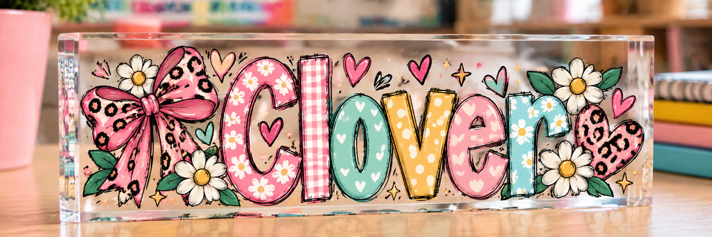 Personalized Acrylic Name Block