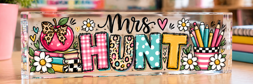 Personalized Acrylic Name Block