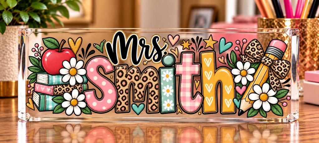 Personalized Acrylic Name Block