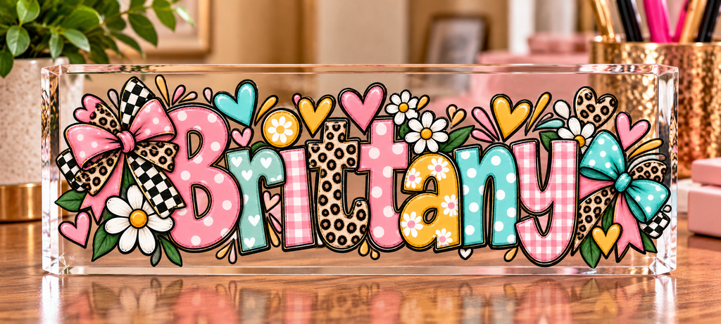 Personalized Acrylic Name Block