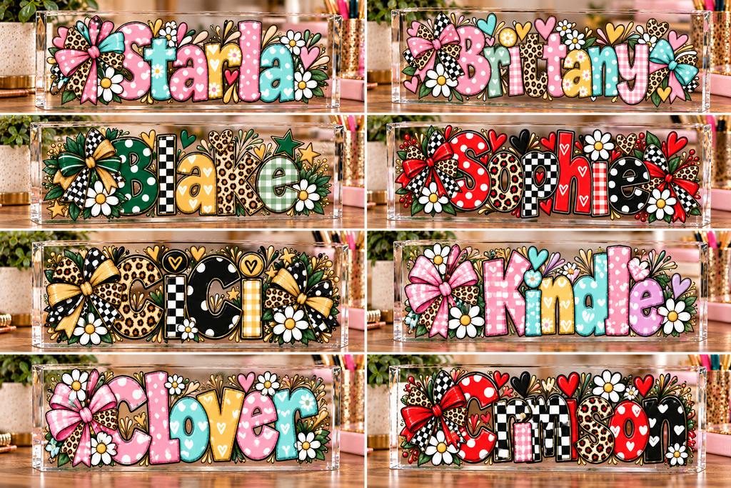 Personalized Acrylic Name Block