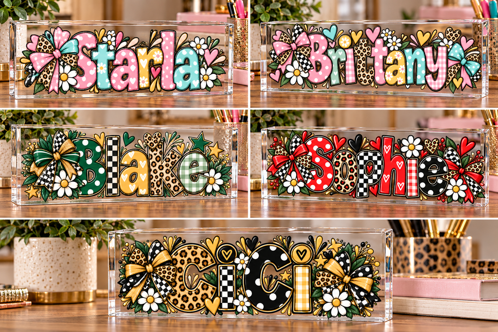 Personalized Acrylic Name Block
