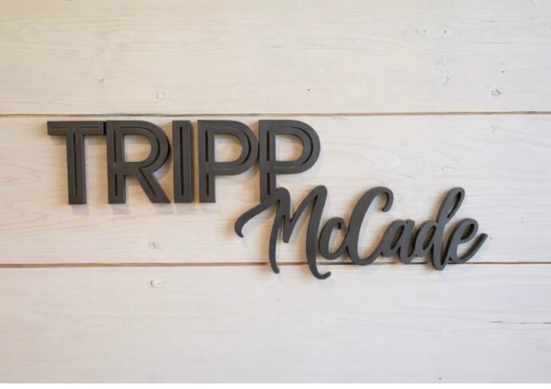 Single Layer Name Custom Sign