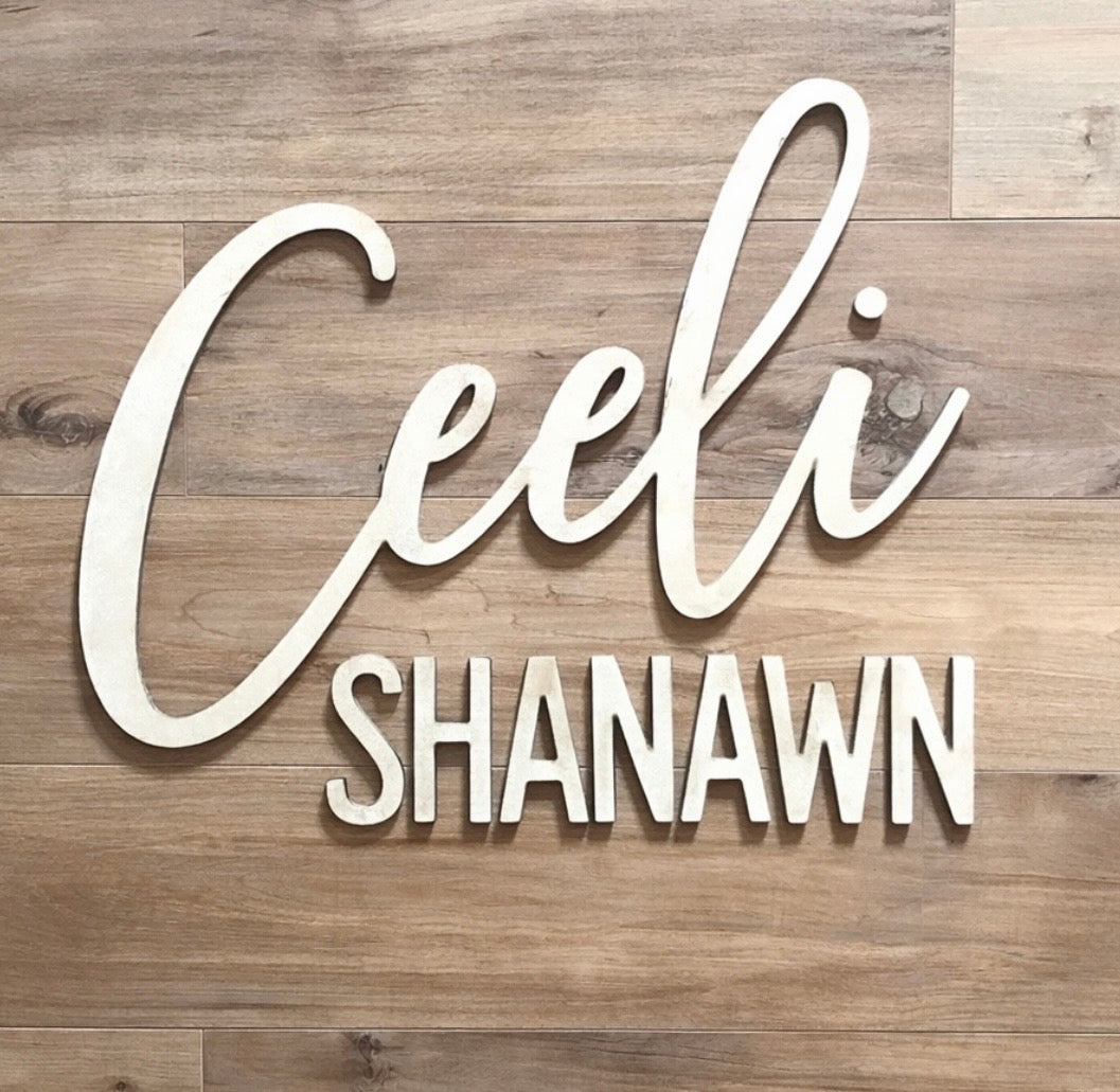 Single Layer Name Custom Sign