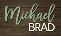 Single Layer Name Custom Sign