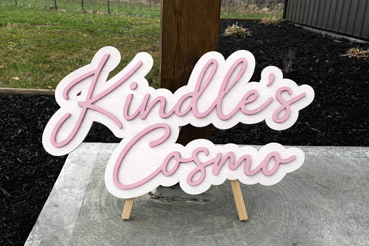 Two Color 3D Name Sign
