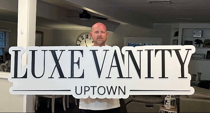 Two Color 3D Name Sign