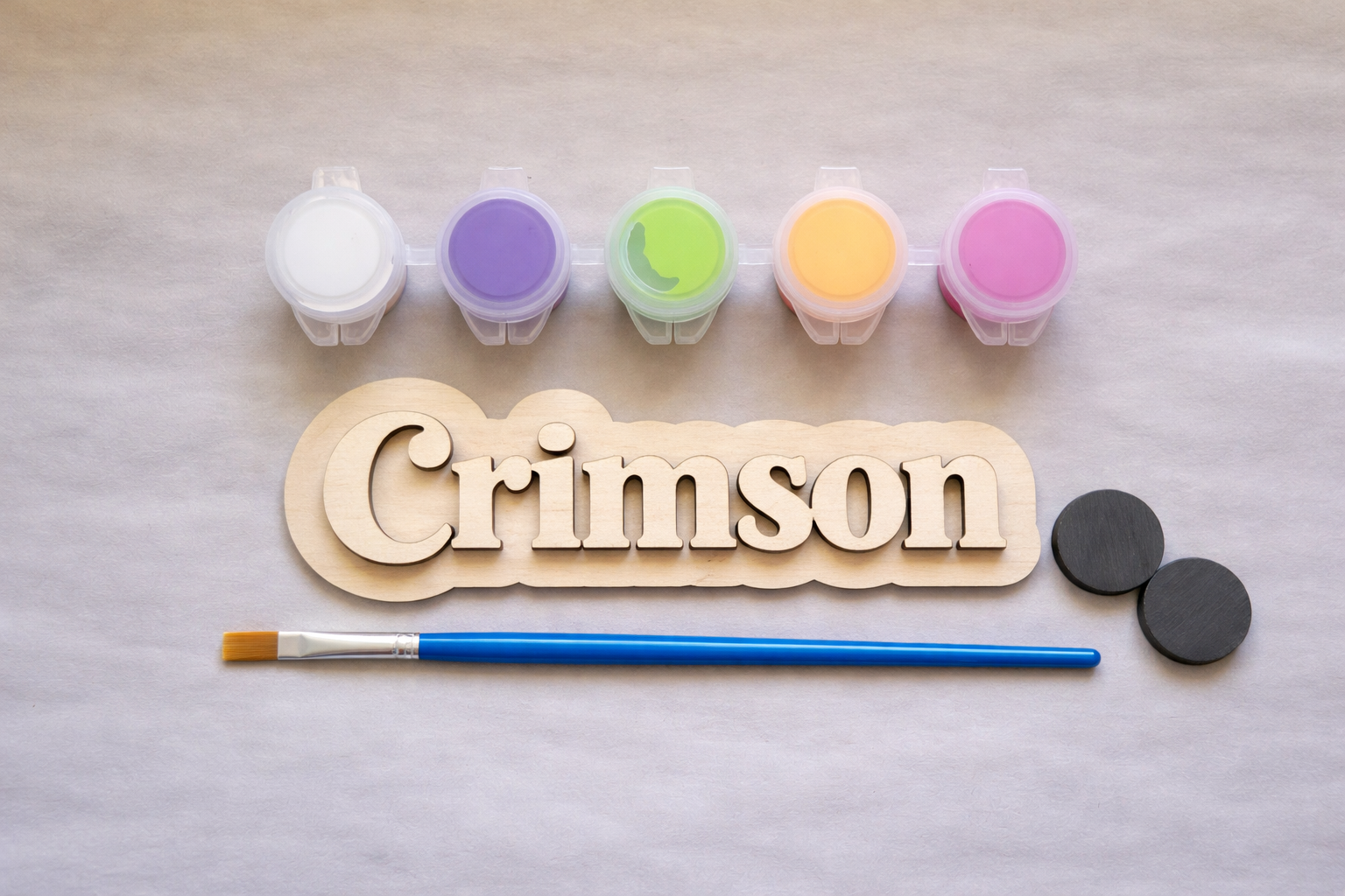 Name Sign Magnet DIY Paint Kit