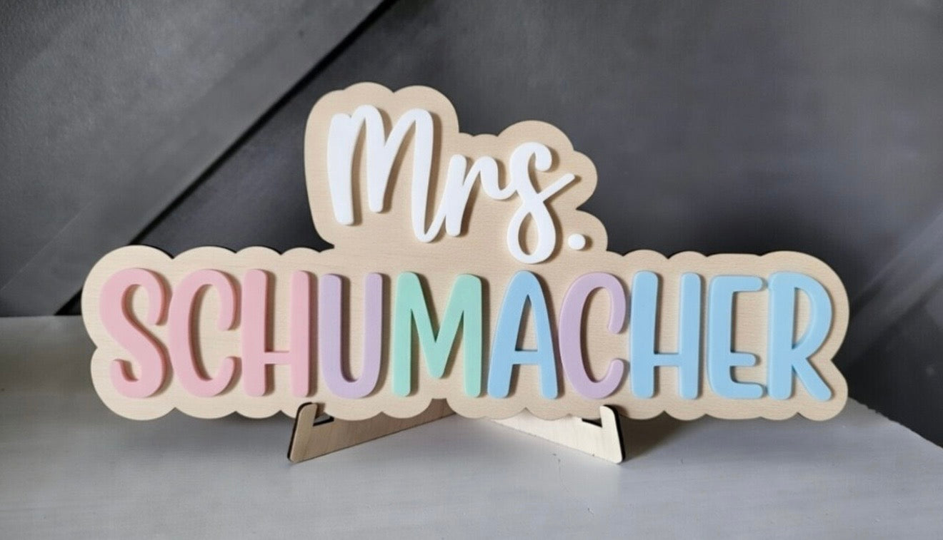 Acrylic 3D Name Sign