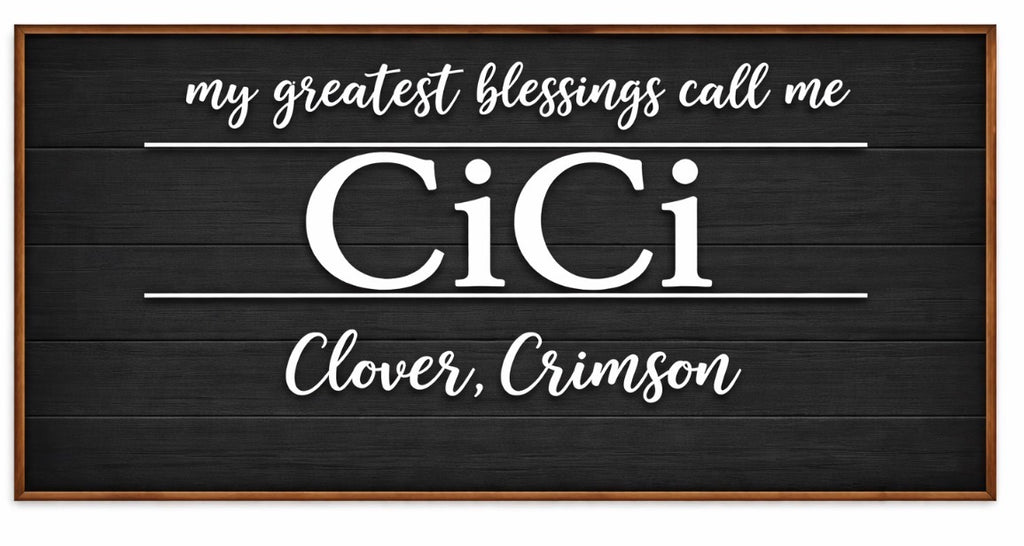 My Greatest Blessings Call Me Sign